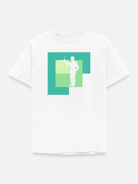 Recht Absatz - Kinder T-Shirt - Weiß
