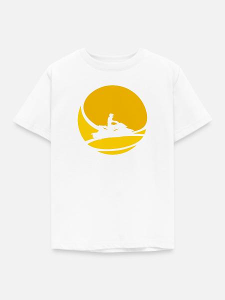 Wasserski Jetski Wakeskate - Kinder T-Shirt - Weiß