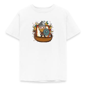 Wikinger Nordisch Germanen - Kinder T-Shirt - Weiß - Vorne - AI Model Kid Male (0cm)