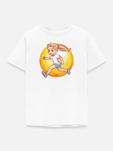 Laufen Läufer - Kinder T-Shirt - Weiß