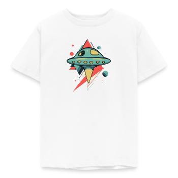 OVNI Alien - T-shirt Enfant - blanc - Devant - AI Model Kid Male (0cm)