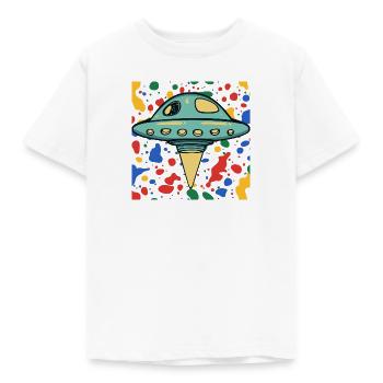OVNI Scifi - T-shirt Enfant - blanc - Devant - AI Model Kid Male (0cm)