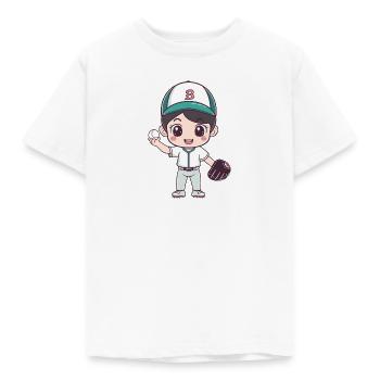 Gant de baseball - T-shirt Enfant - blanc - Devant - AI Model Kid Male (0cm)