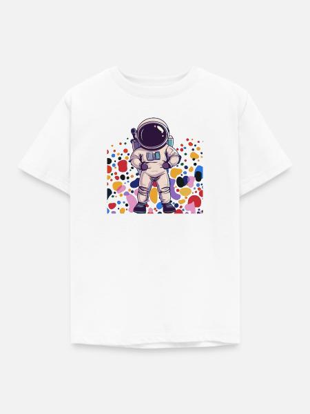 Astronaut Spaceman Raumschiff - Kinder T-Shirt - Weiß