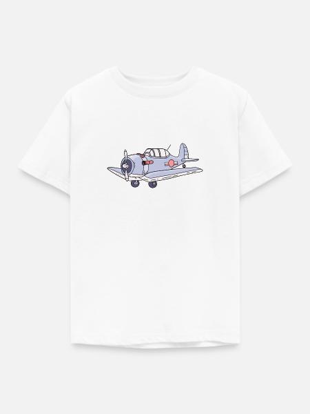 Flugzeug Fliegen - Kinder T-Shirt - Weiß