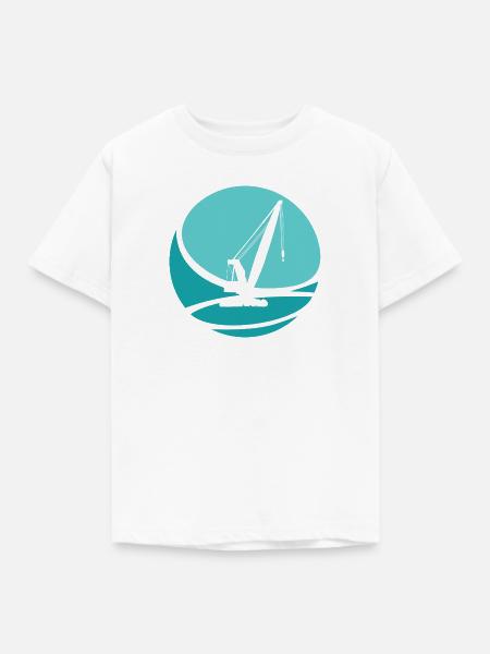 Baustelle Kranfahrer Hausbau - Kinder T-Shirt - Weiß