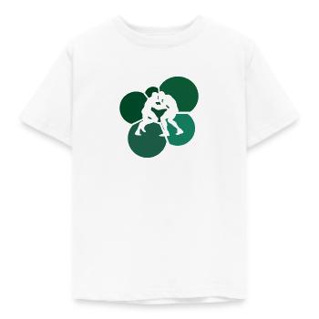 Lutteur d’arts martiaux - T-shirt Enfant - blanc - Devant - AI Model Kid Male (0cm)