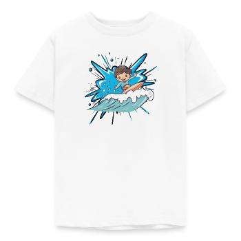 Surfer Surfergirl Surfen - Kinder T-Shirt - Weiß - Vorne - AI Model Kid Male (0cm)