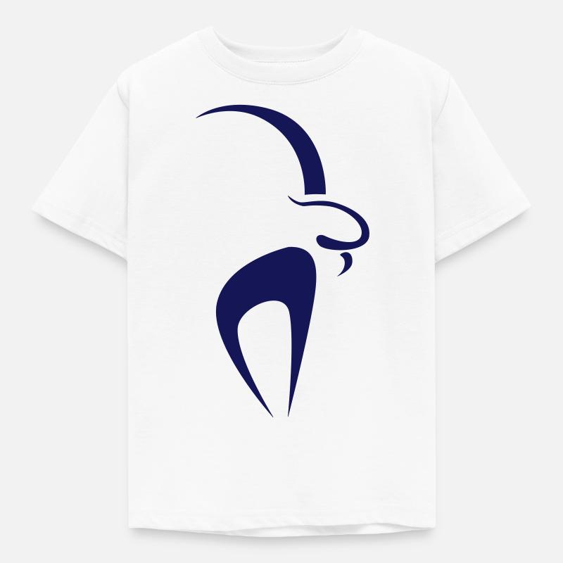 Steinbock - Kinder T-Shirt - Weiß