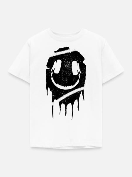 Smile 303 headphone acid - Kinder T-Shirt - Weiß