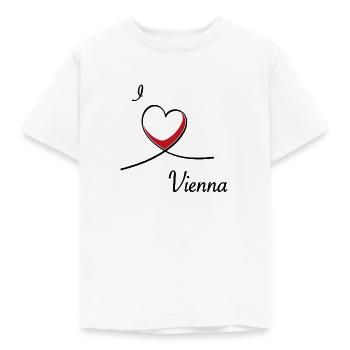 J'aime Vienne - J'aime Vienne - T-shirt Enfant - blanc - Devant - AI Model Kid Male (0cm)