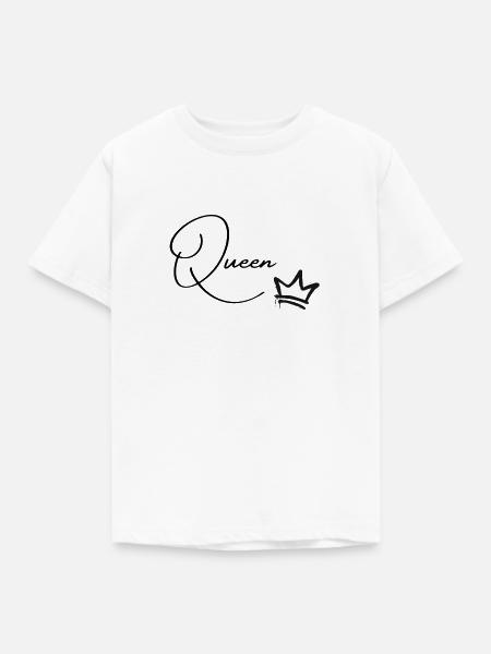 Queen - Kinder T-Shirt - Weiß