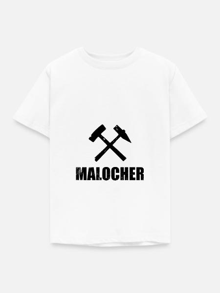 Malocher - Kinder T-Shirt - Weiß