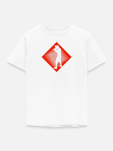 Boxer Boxhandschuhe Boxkampf - Kinder T-Shirt - Weiß