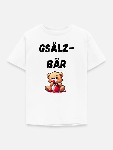 Gsälzbär Schwäbisch - Kinder T-Shirt - Weiß