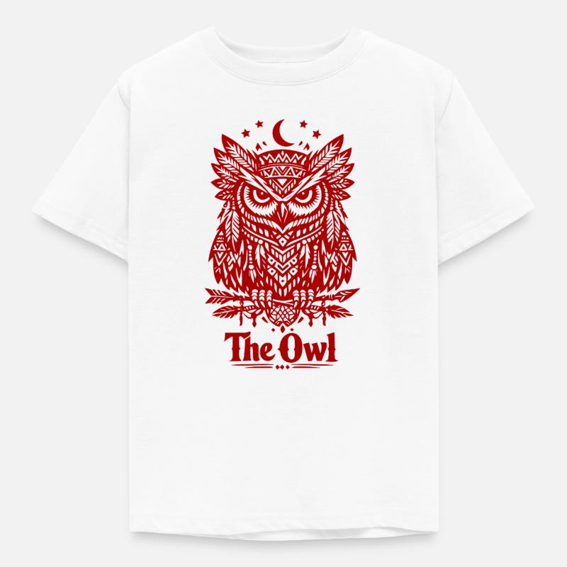 The Owl - Kinder T-Shirt - Weiß