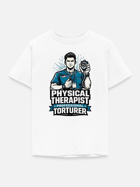 Physiotherapeut Professioneller Folterer - Kinder T-Shirt - Weiß