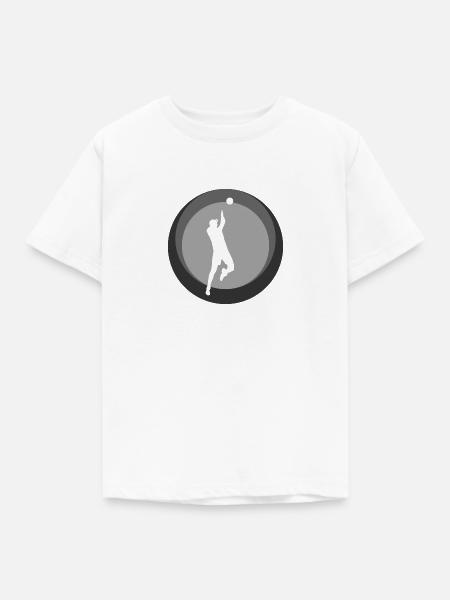 Volleyball Pritschen - Kinder T-Shirt - Weiß