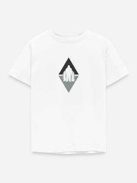 Yeti Bigfoot Bigfoot - Kinder T-Shirt - Weiß