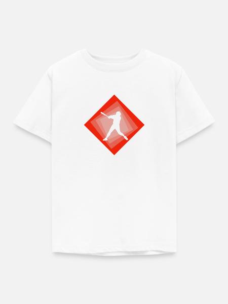 Softball Softballschläger Softball - Kinder T-Shirt - Weiß