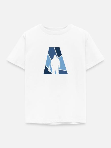 Bigfoot Yeti Lochness - Kinder T-Shirt - Weiß