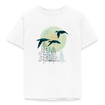 Oiseaux migrateurs - T-shirt Enfant - blanc - Devant - AI Model Kid Male (0cm)