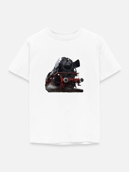Dampflokomotive - Kinder T-Shirt - Weiß