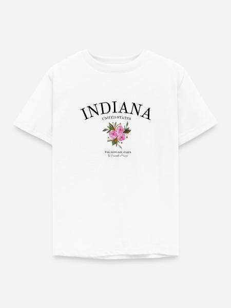 Indiana - Indianapolis - Hoosier State - Kinder T-Shirt - Weiß