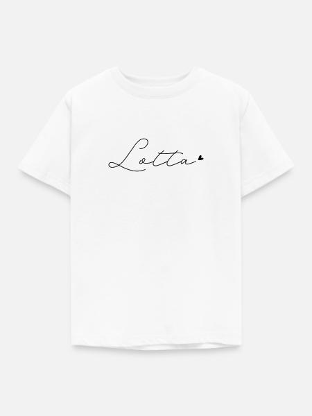 Name Lotta - Kinder T-Shirt - Weiß