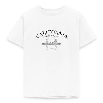 Californie - Kalifornien - Golden Gate Bridge - États-Unis - T-shirt Enfant - blanc - Devant - AI Model Kid Male (0cm)