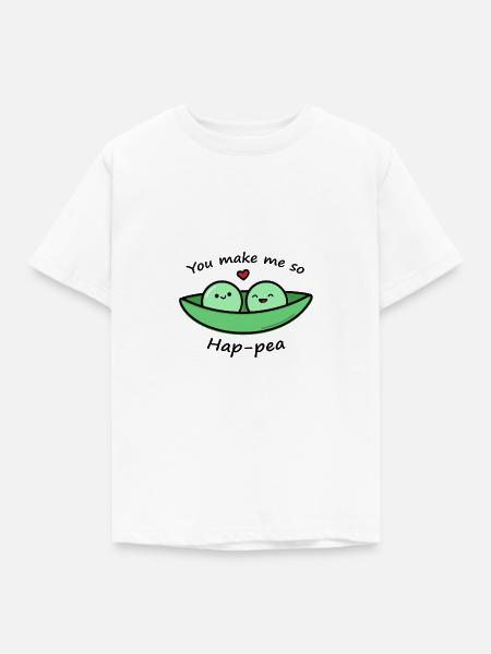 Süße Erbse - Kinder T-Shirt - Weiß