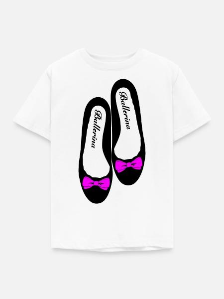 Ballerina 4 - Kinder T-Shirt - Weiß