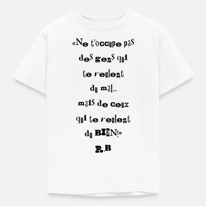 les petites phrases pour réfléchir - T-shirt Enfant - blanc