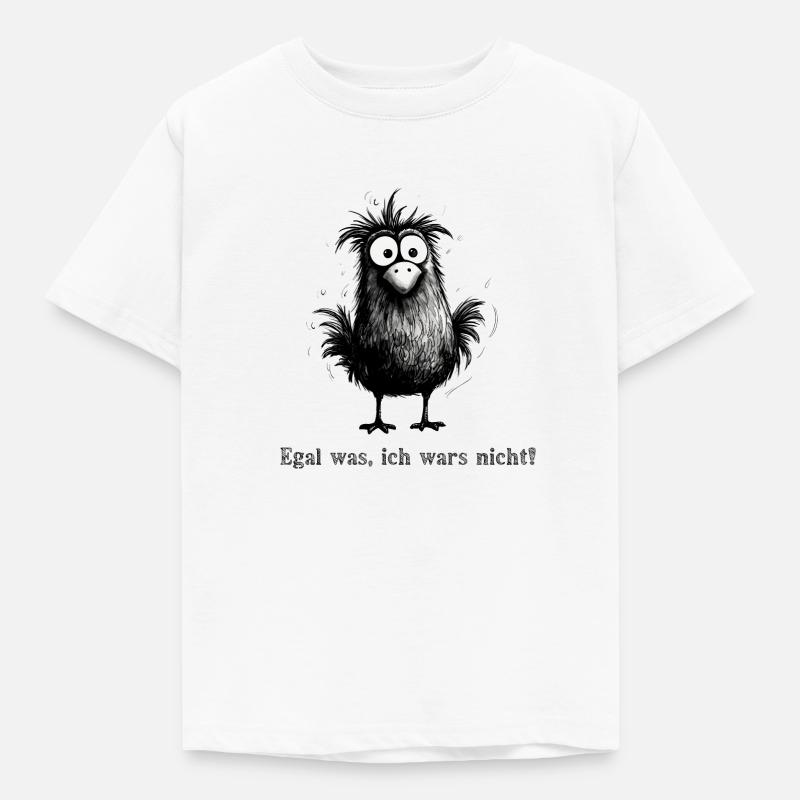 Drôle de conception d’oiseau avec: Peu importe ce que je n’étais pas - T-shirt Enfant - blanc