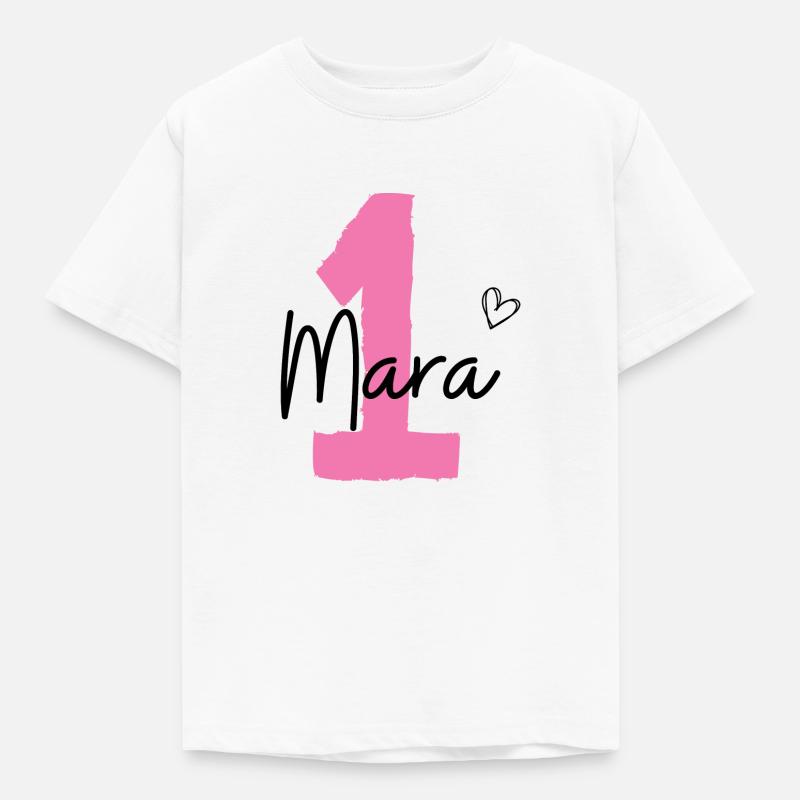 Mara eins - Kinder T-Shirt - Weiß