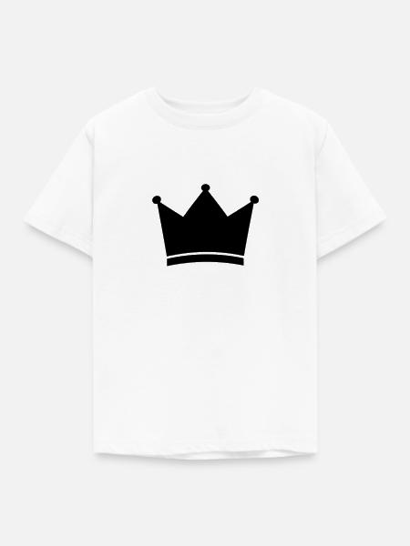 Krone - Kinder T-Shirt - Weiß