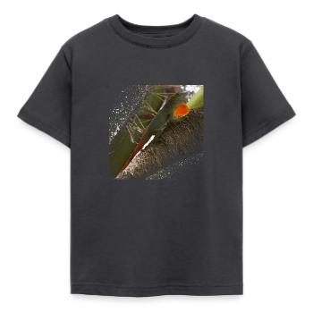 Vagues de lézard visibles avec son sac de gorge - T-shirt Enfant - charbon - Devant - AI Model Kid Female (0cm)