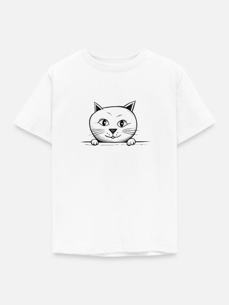 Katzenbaby - Kinder T-Shirt - Weiß