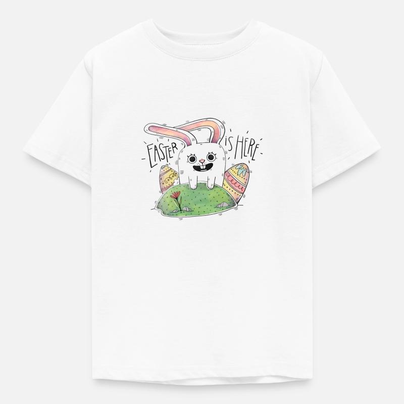 Easter is here! Nice gift Cool for kids - Kids' T-Shirt - white