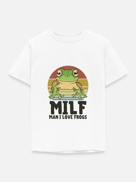 Frosch - Kinder T-Shirt - Weiß