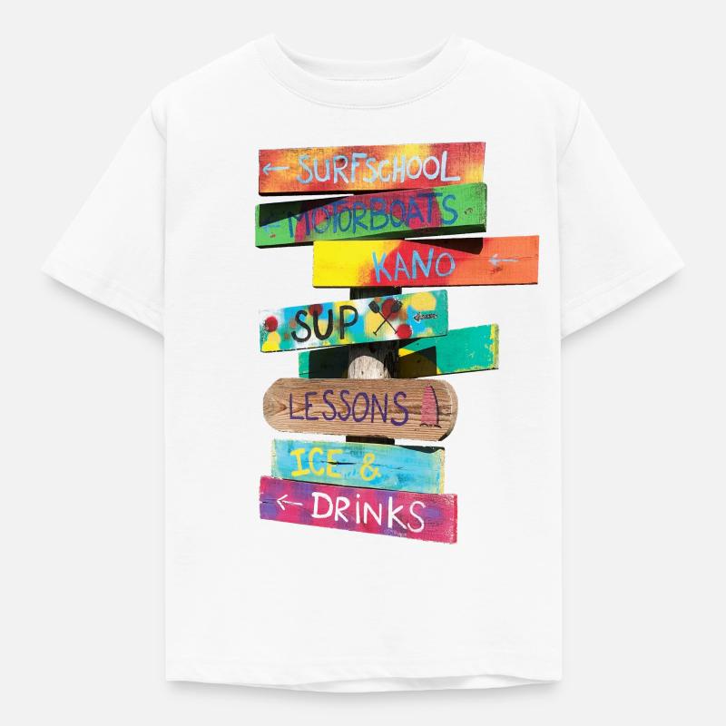 Summertime - Kinder T-Shirt - Weiß
