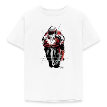 Moto Racer – Logo Superbike dessiné - T-shirt Enfant - blanc - Devant - AI Model Kid Male (0cm)