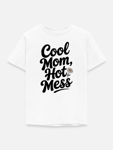 Coole Mama Heißes Chaos - Kinder T-Shirt - Weiß