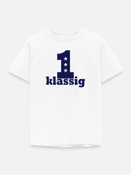Erstklassig Schulanfang - Kinder T-Shirt - Weiß