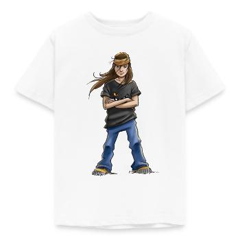 Die Wilden Kerle Vanessa Pose - Kinder T-Shirt - Weiß - Vorne - AI Model Kid Male (0cm)