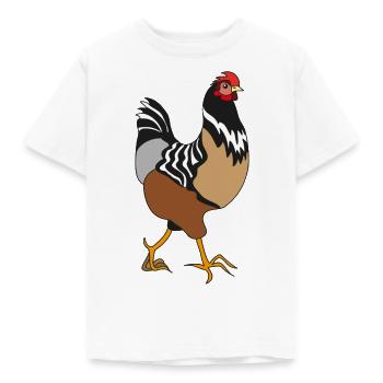 Huhn - Kinder T-Shirt - Weiß - Vorne - AI Model Kid Male (0cm)
