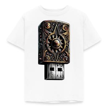 Dark USB - T-shirt Enfant - blanc - Devant - AI Model Kid Male (0cm)