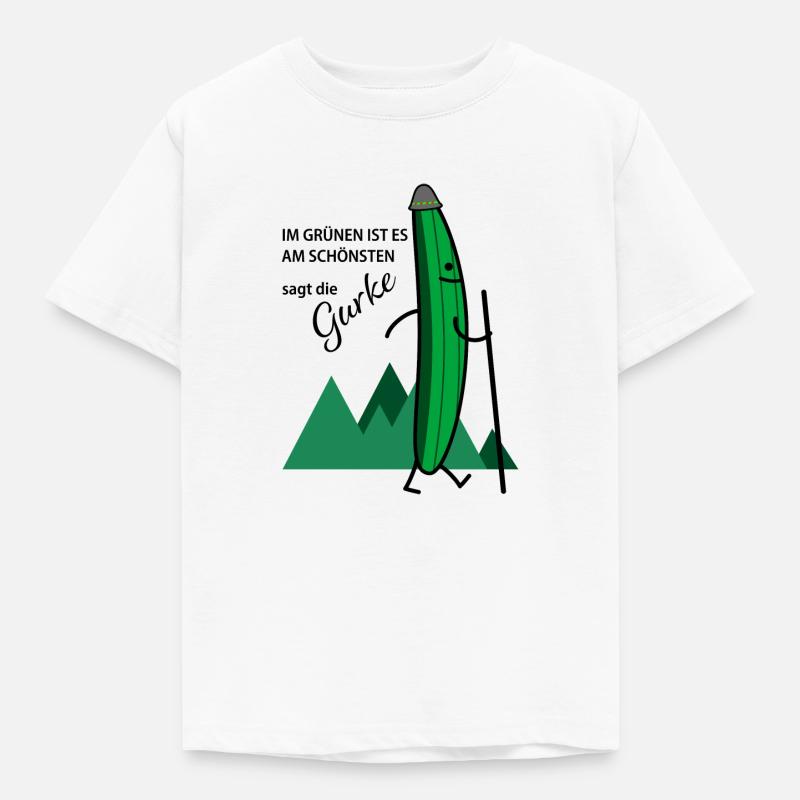 Wandernde Gurke (c) - Kinder T-Shirt - Weiß