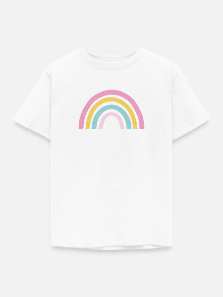 Pastell Regenbogen - Kinder T-Shirt - Weiß