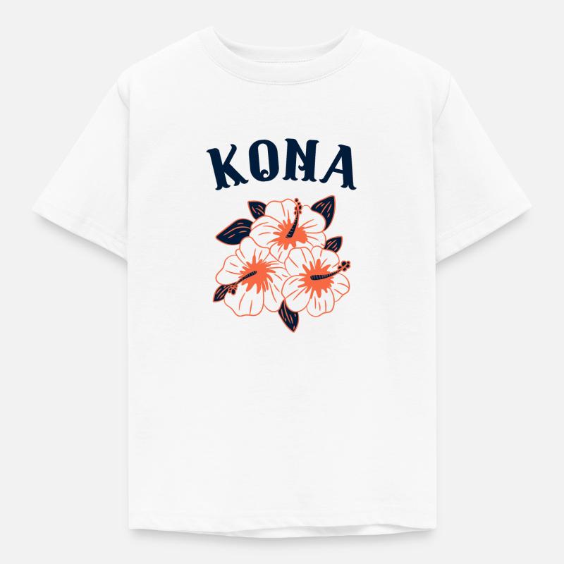 Kona Hawaii - Børne-T-shirt - hvid